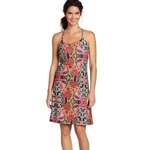 PRANA Quinn racerback dress in floral geometric print